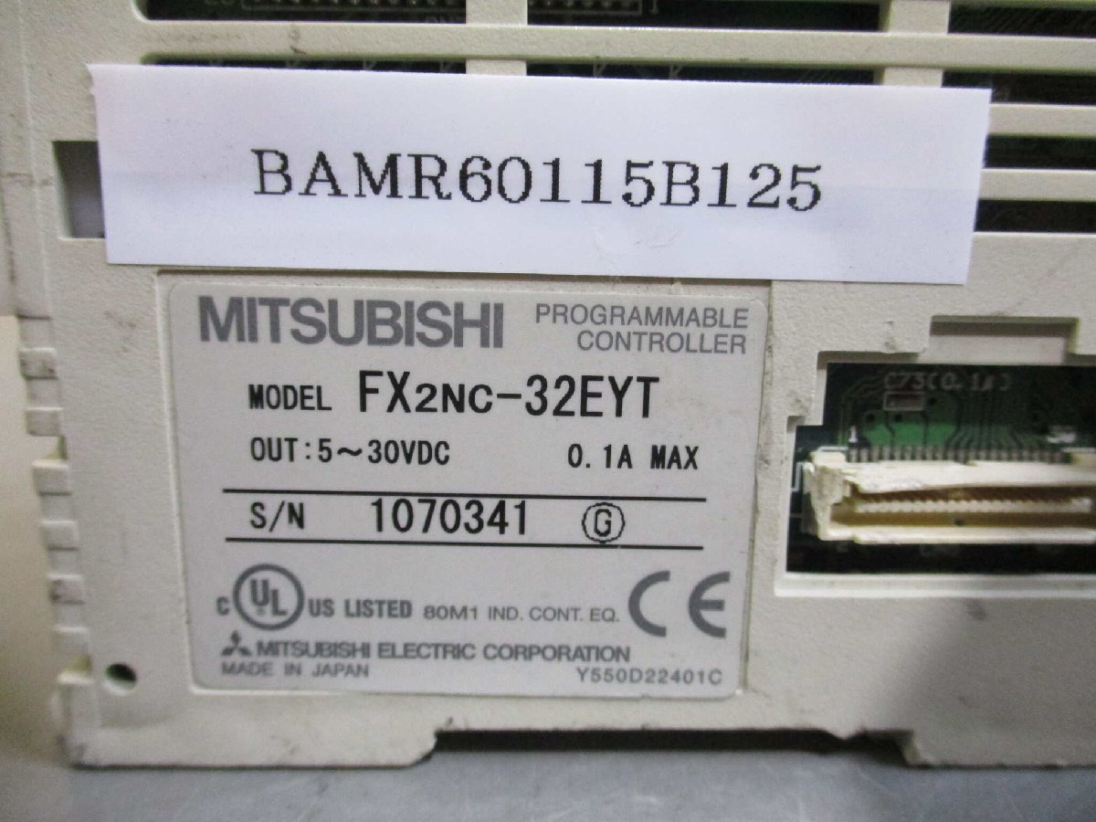中古MITSUBISHI電機 シーケンサ FX2NC-32EYT 出力増設ブロック(BAMR60115B125)_画像2