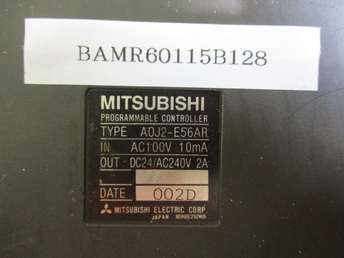 中古MITSUBISHI A0J2-E56AR PROGRAMMABLE CONTROLLER(BAMR60115B128)_画像2