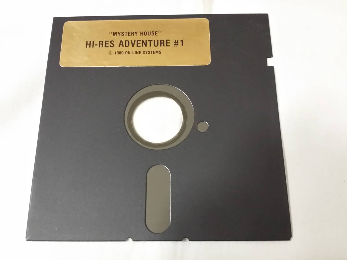 AppleⅡ soft HI-RES ADVENTURE#1 MYSTERY HOUSE mystery house On-Line Systems