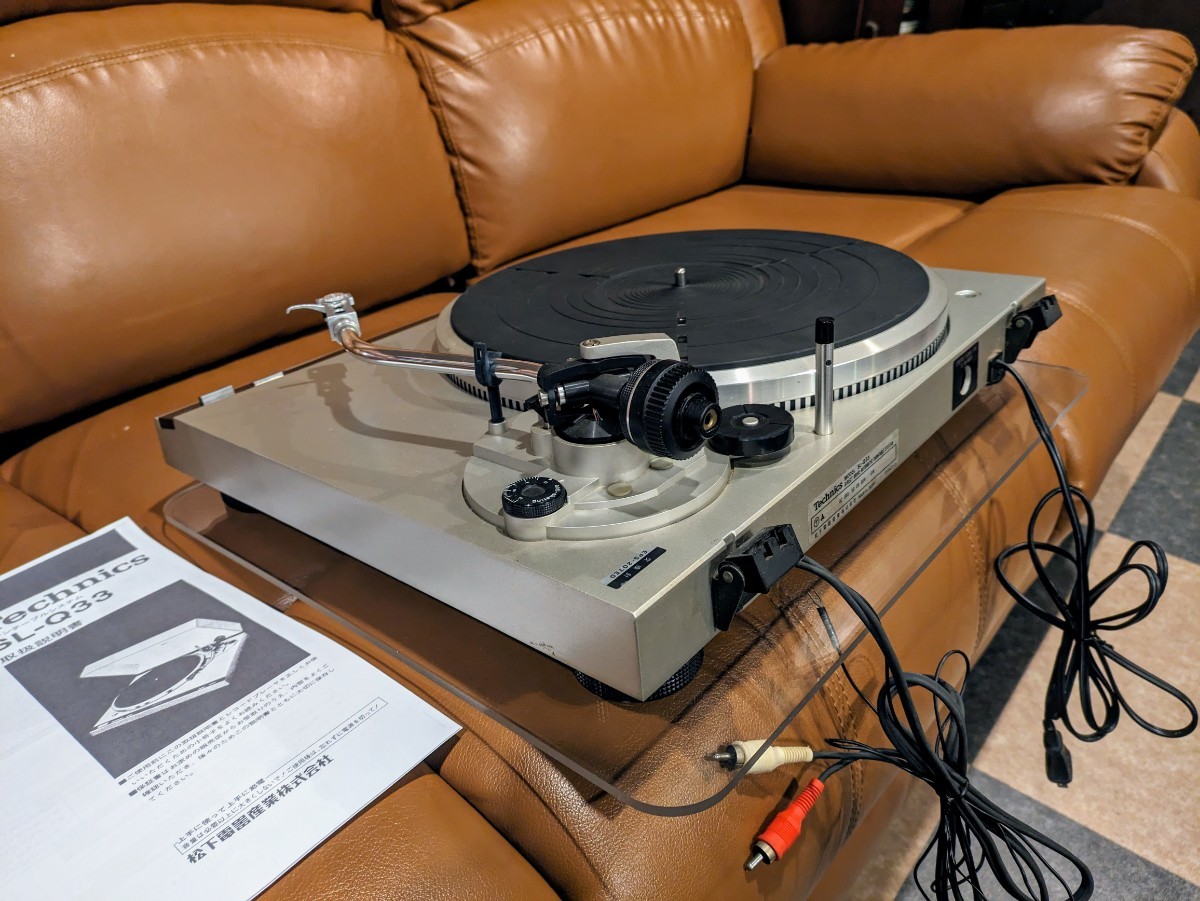 メンテナンス済 Technics SL-Q33 新品カートリッジ フルオートレコードプレーヤー クォーツ ダイレクトドライブ_画像8