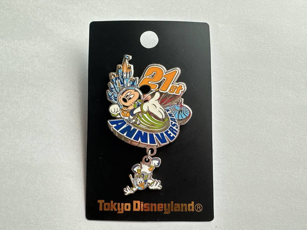 * festival! fantasy springs s*TDL Tokyo Disney Land 21 anniversary pin 2004 year *