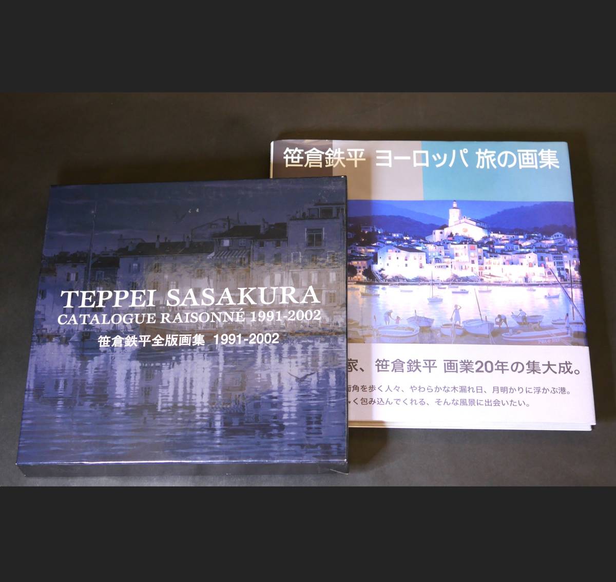 新春特別出品！！『笹倉鉄平全版画集 1991-2002』『ヨーロッパ旅の画集』2冊まとめて シルクスクリーン 版画 絵画 06-01_画像1