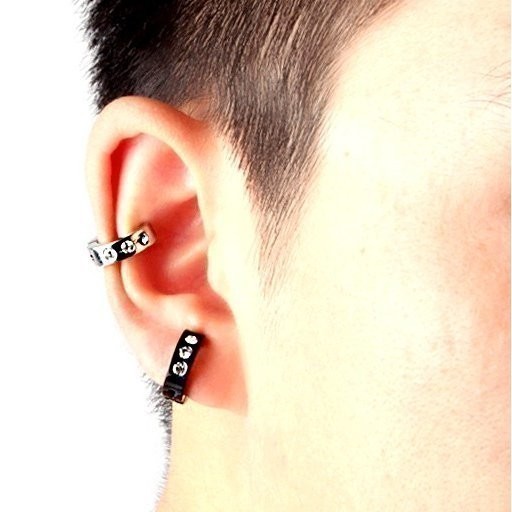 iya ring earrings men's hole un- necessary earcuff popular stylish recommendation ... Christmas present 