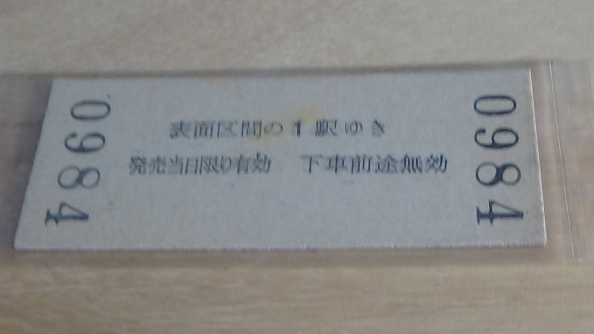 国鉄【東海道本線】B型硬券地図式　茅ヶ崎から140円　小　51-8.8_画像3