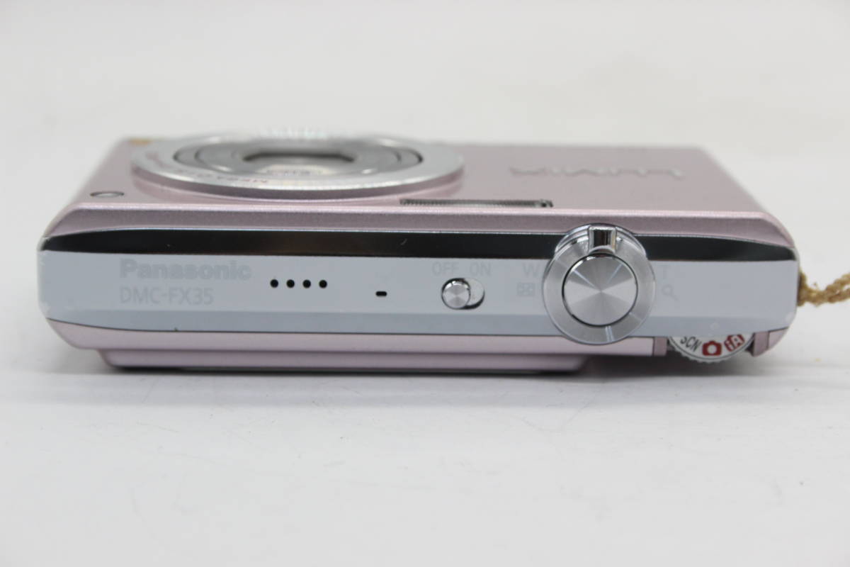 【美品 返品保証】 パナソニック Panasonic LUMIX DMC-FX35 ピンク バッテリー ケース付き コンパクトデジタルカメラ s5408_画像6