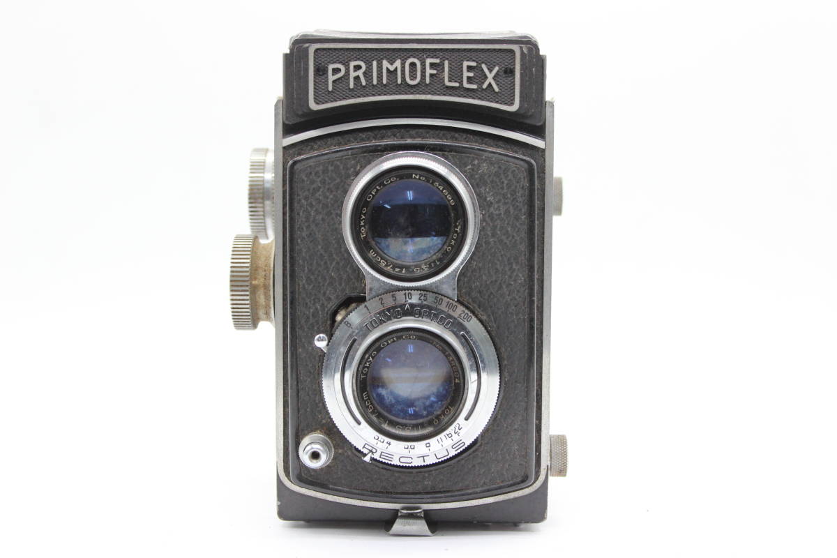 【訳あり品】 Primoflex Toko 7.5cm F3.5 ケース付き 二眼カメラ s6130_画像2