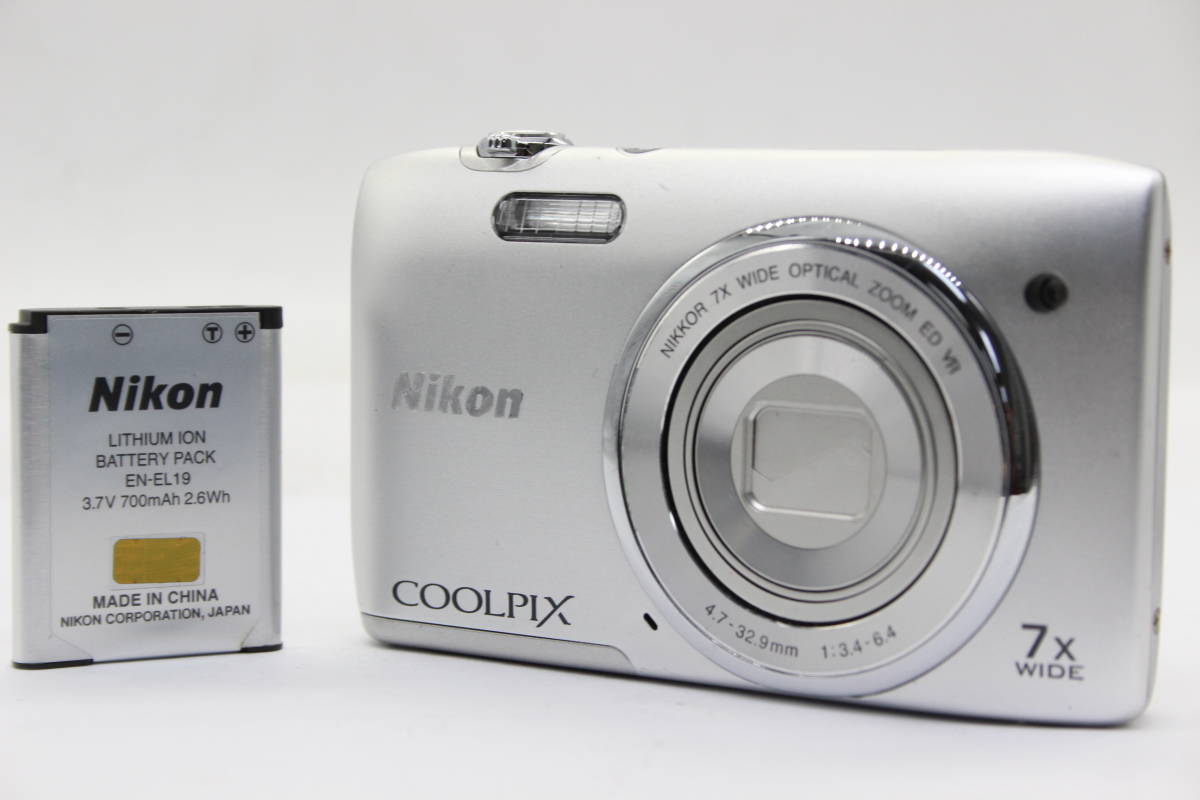 【返品保証】 ニコン Nikon Coolpix S3500 7x Wide バッテリー付き コンパクトデジタルカメラ s6142