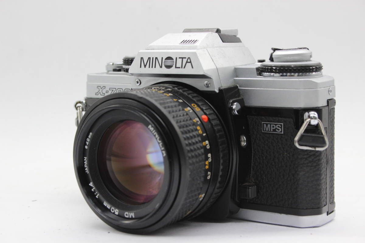 【返品保証】 ミノルタ Minolta X-700 NEW MD 50mm F1.4 ボディレンズセット s6195_画像1