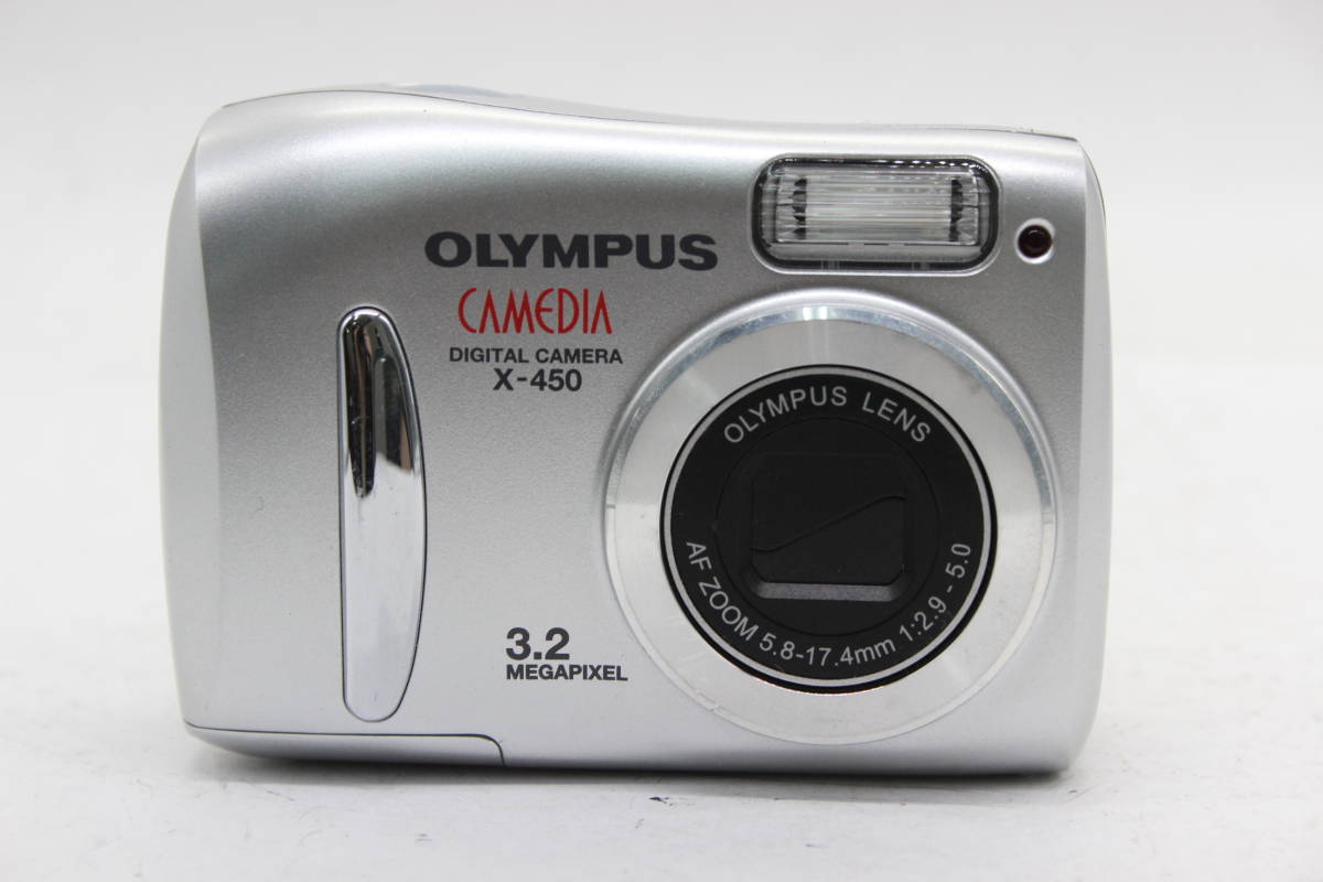 【美品 返品保証】 【便利な単三電池で使用可】オリンパス Olympus CAMEDIA X-450 3x コンパクトデジタルカメラ s6241_画像2