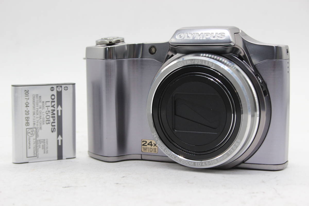 【美品 返品保証】 オリンパス Olympus SZ-14 24x Wide バッテリー付き コンパクトデジタルカメラ s6264