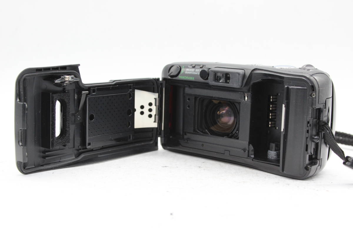 【返品保証】 オリンパス Olympus μ mju ZOOM 105 ブラック 38-105mm ケース付き コンパクトカメラ s6319の画像8