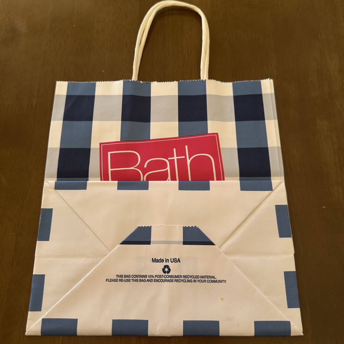 Bath&BodyWorks bus and body Works paper bag wrapping gift bag present for ribbon message card shopa- shop sack 