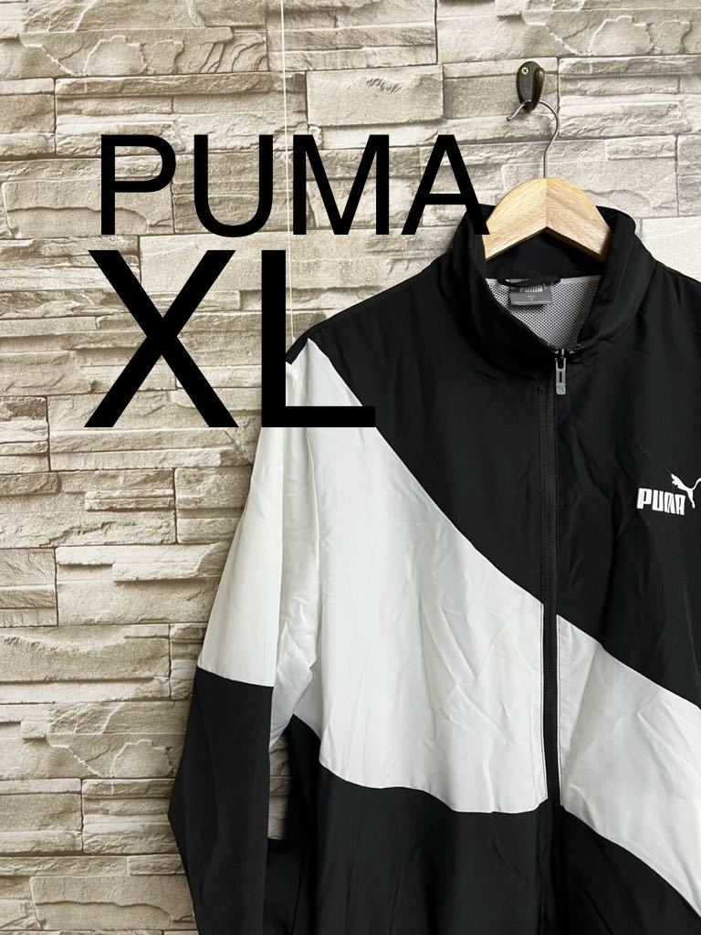 PUMA プーマ ジャンパー XL ブルゾン ナイロンジャケット ブラック ホワイト_画像1