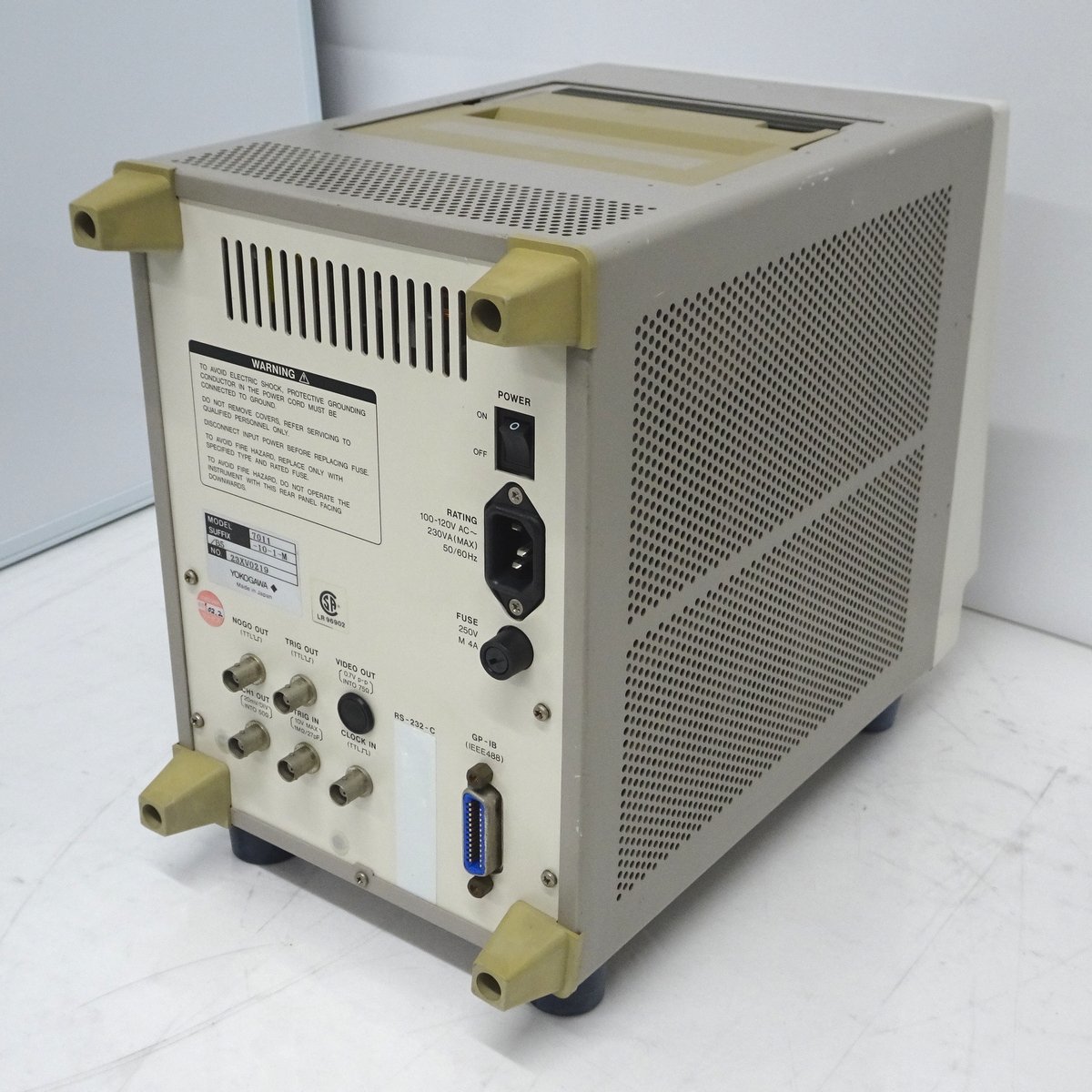 YOKOGAWA 横河 DL1300 4ch/100MHz デジタルオシロスコープ 【中古/動作しますが未校正・現状品】#395515の画像5