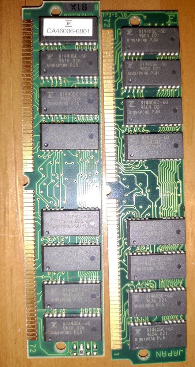 72pin SIMM total 17 sheets Junk 72 pin memory 