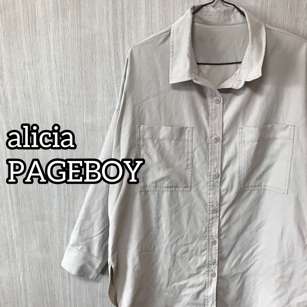 alicia PAGEBOY レディースシャツ サイズフリー 春服