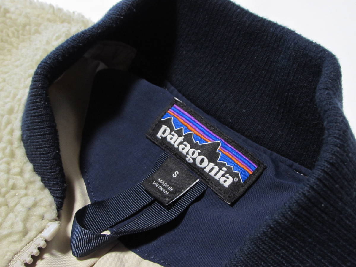 M's/S patagonia パタゴニア レトロX ボマー ジャケット Retro-X Bomber Jkt メンズ Ｓサイズ　22830 PLCN ベージュ ネイビーアメカジ_画像5