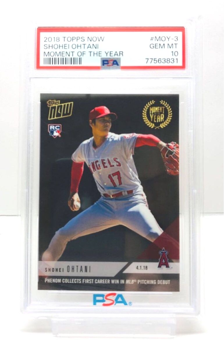 PSA10 鑑定済 大谷翔平 TOPPS NOW #MOY-3 moment of the year メジャー初勝利
