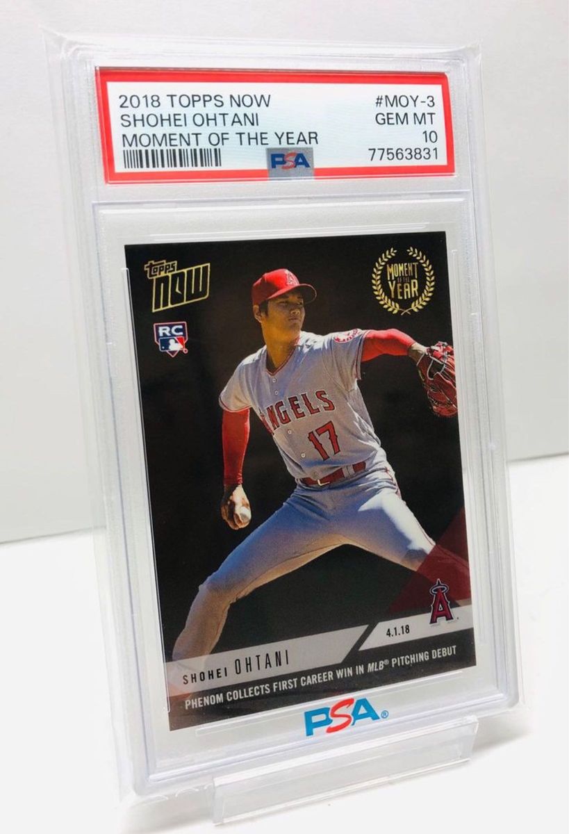 PSA10 鑑定済 大谷翔平 TOPPS NOW #MOY-3 moment of the year メジャー初勝利