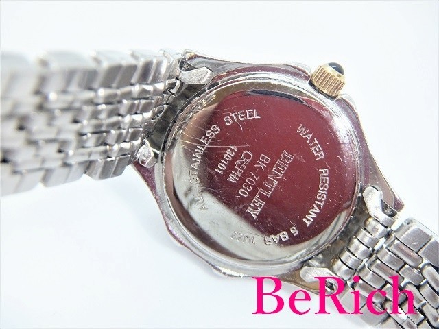 ベントレー BENTLEY レディース 腕時計 BK7030 白 ホワイト 文字盤 SS ブレス ゴールド シルバー デイト【中古】ht2472_画像6