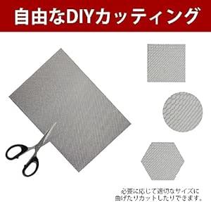 YFFSFDC ステンレスメッシュ 産業用金網 3枚セット A4サイズ 20目 平織金網 濾過網 網目1mm 線径0.3mm 高硬_画像4