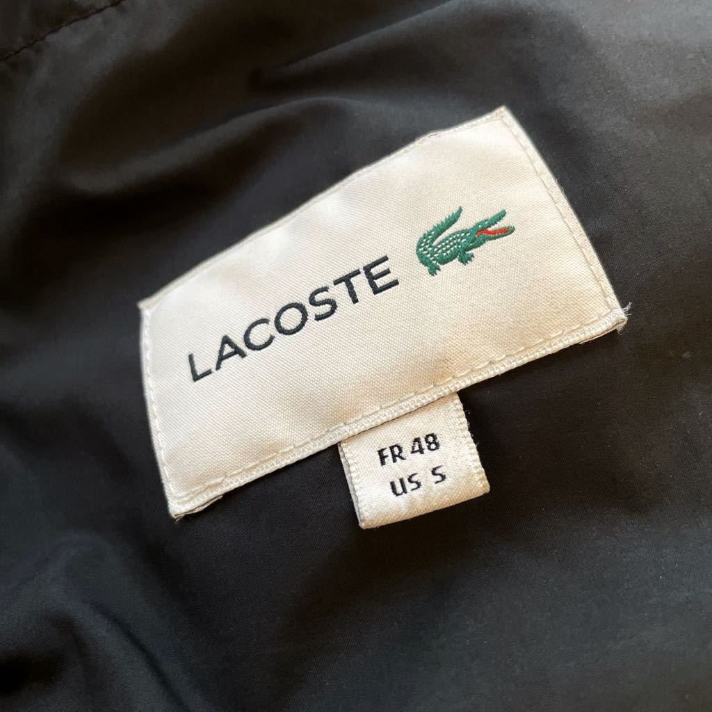 ★USED！ラコステ ショート ダウンコート 黒 LACOSTE ブラック ダウンジャケット_画像6