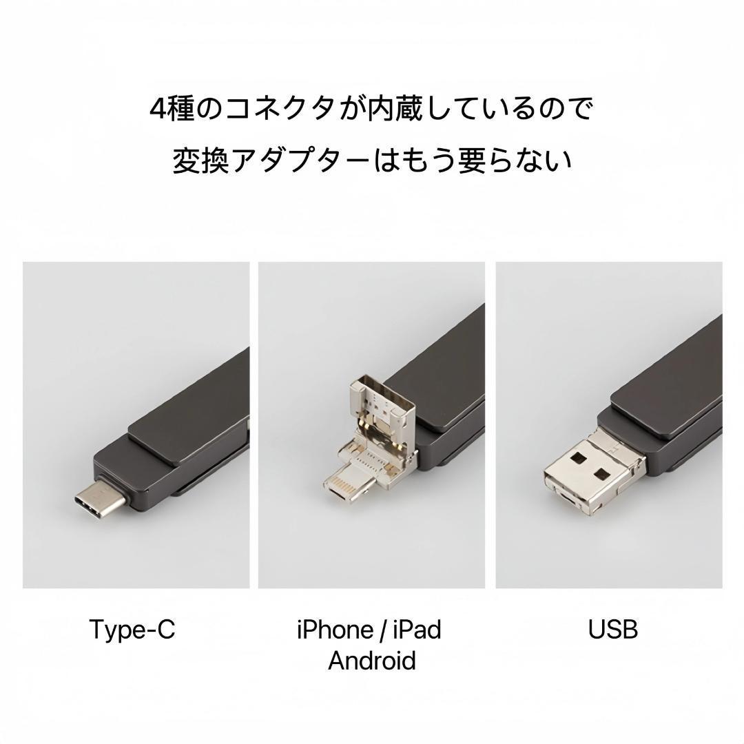 iPhone USB memory 128GB 4in1 deep Grace ma ho Android