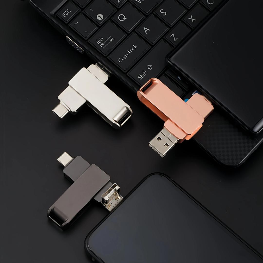 iPhone USB memory 128GB 4in1 deep Grace ma ho Android