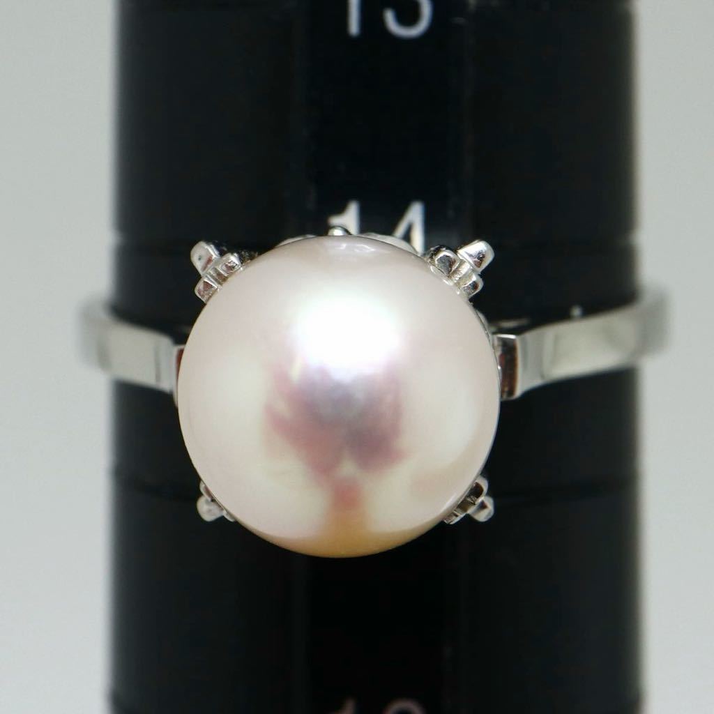 TASAKI(田崎真珠)《Pt900 アコヤ本真珠リング》J 4.4g 14.5号 指輪 ring pearl パール jewelry ジュエリー EA9/EB4_画像6