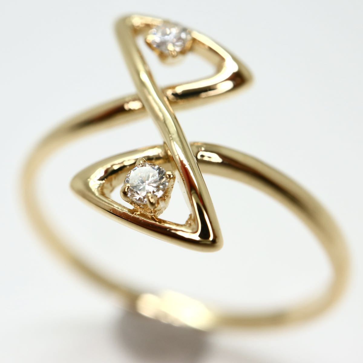 MIKIMOTO(ミキモト)箱付き!!《K18天然ダイヤモンドリング》J 1.8g 12.5号diamond ring 指輪 jewelry ジュエリー EA6/EA6_画像4