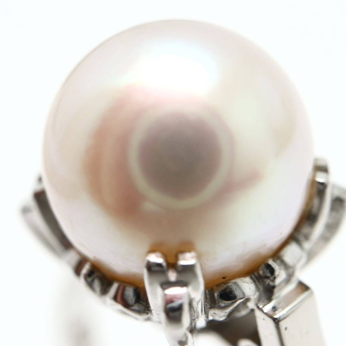 TASAKI(田崎真珠)《Pt900 アコヤ本真珠リング》J 4.4g 14.5号 指輪 ring pearl パール jewelry ジュエリー EA9/EB4_画像4