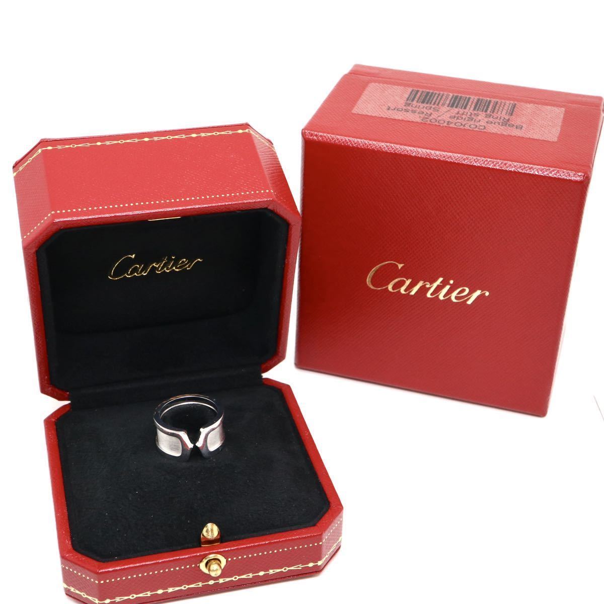 Cartier(カルティエ)箱付き!!《K18(750) C2 リング》J 10.7g 8号 ring 指輪 jewelry ジュエリー EH5/EH5_画像1