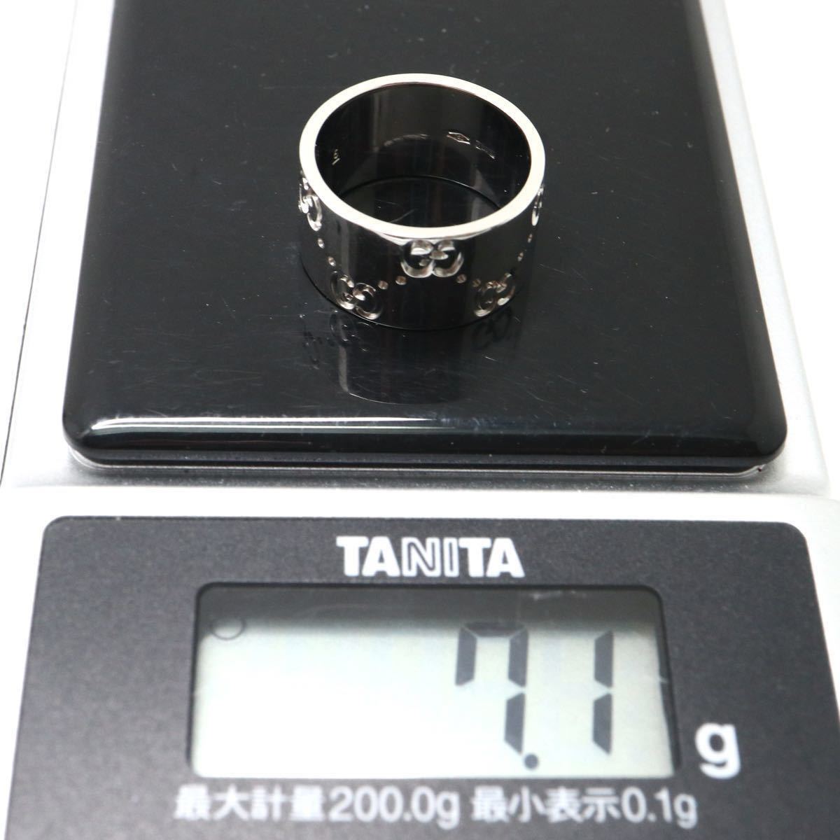 GUCCI(グッチ)箱付き!!《アイコンワイド リング》J 約7.1g 6号 ring 指輪 jewelry ジュエリー EE8/EF0_画像9