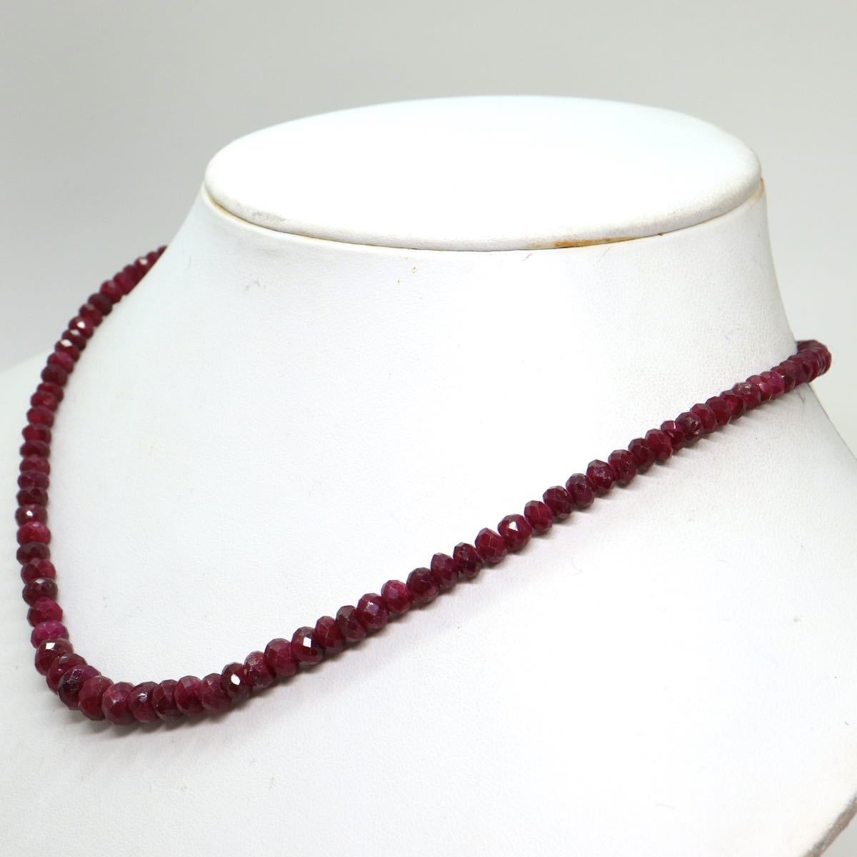 《K14天然ルビーネックレス》J ◎18.0g 5 39.5cm ruby necklaceジュエリー jewelry EA0/EA0_画像3