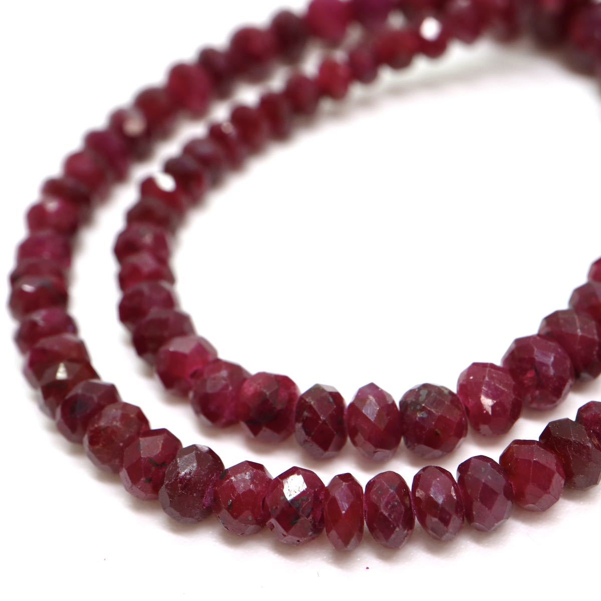 《K14天然ルビーネックレス》J ◎18.0g 5 39.5cm ruby necklaceジュエリー jewelry EA0/EA0_画像4