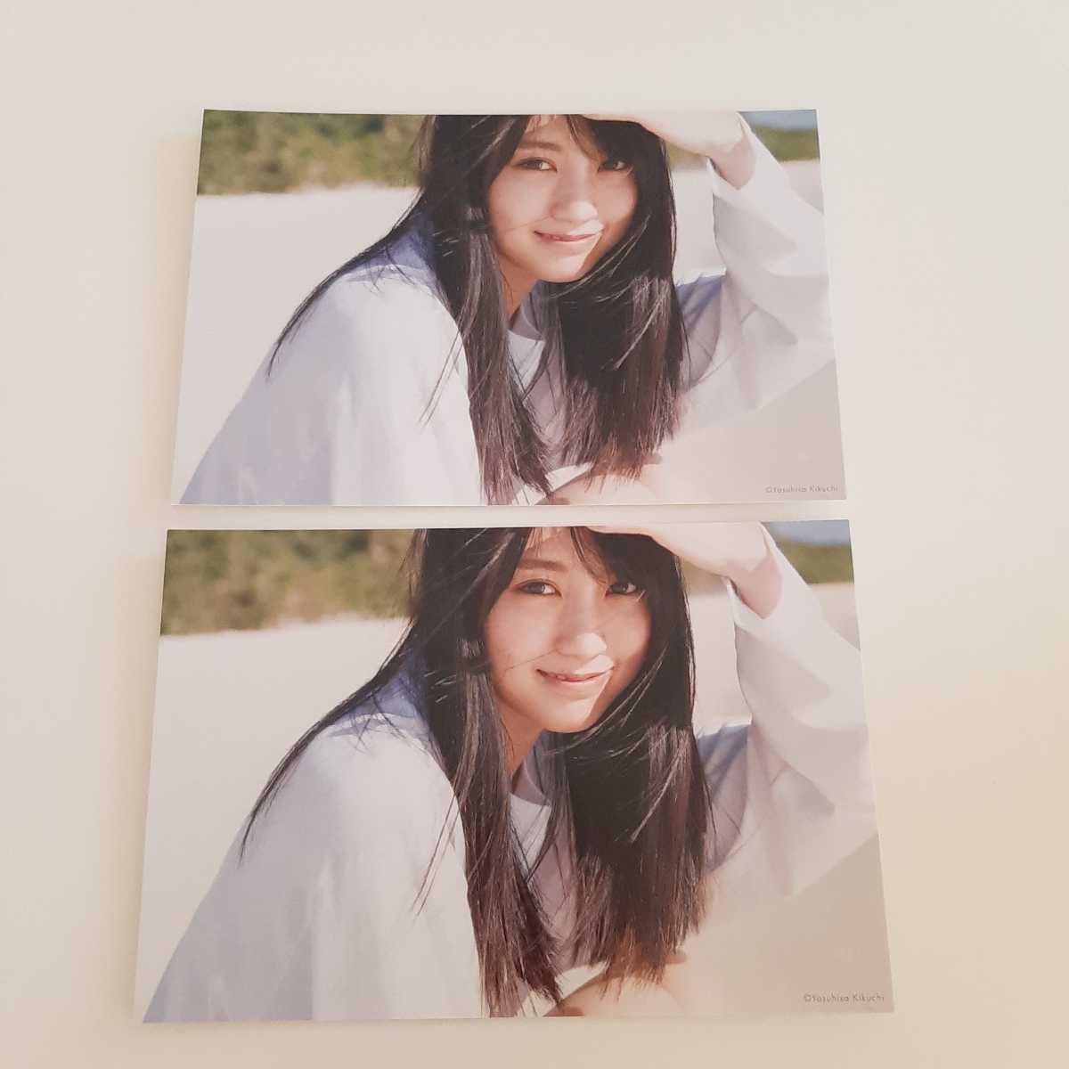 2枚セット【匿名配送】乃木坂46 賀喜遥香 1st写真集 まっさら HMV 特典　ポストカード 送料無料　新品