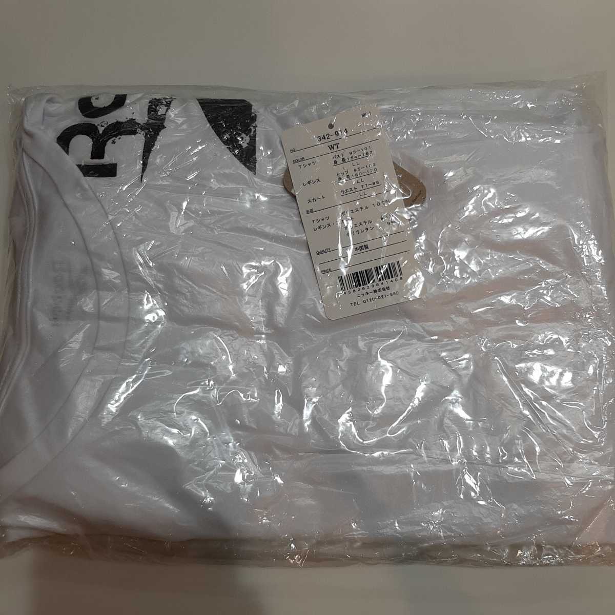 LLサイズ 新品 リーボック Tシャツ スカート付きレギンス 3点セット 白黒 ヨガウエア スポーツウエア フィットネス 水陸両用水着　送料無料_画像9