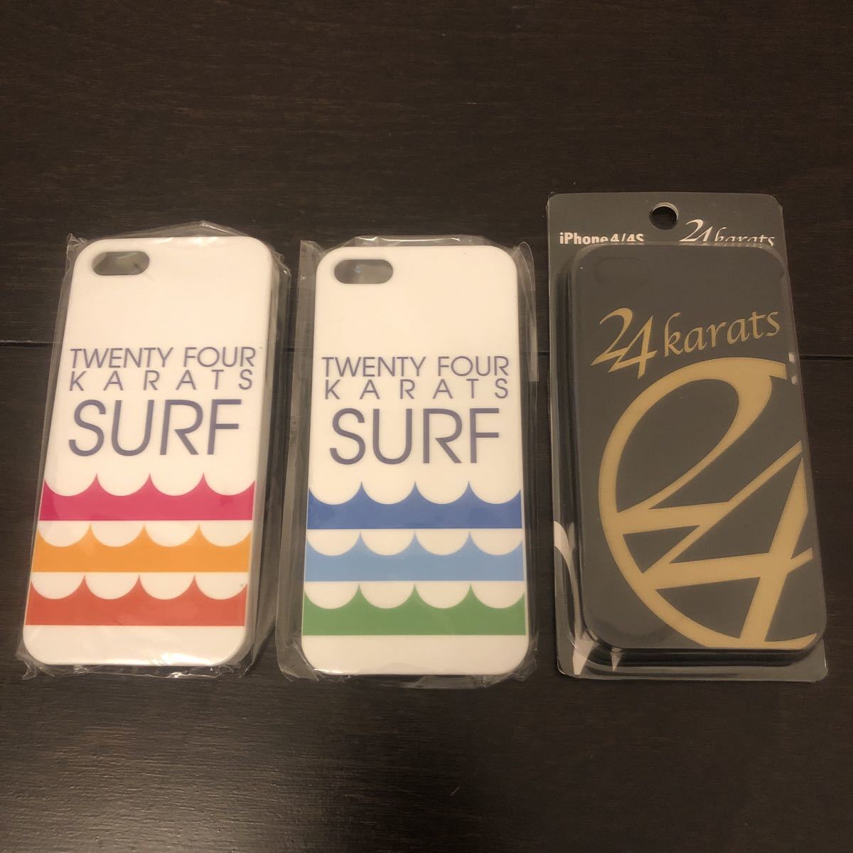 即決 新品 未開封 24karats SURF iPhoneケース 3個セット_画像1