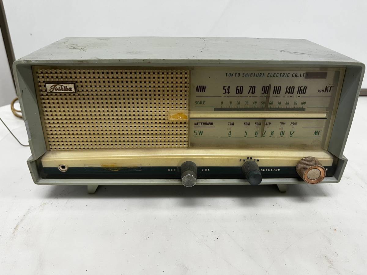 ◎東芝 真空管ラジオ かなりやFS 5UL-428 ジャンク品 昭和レトロ