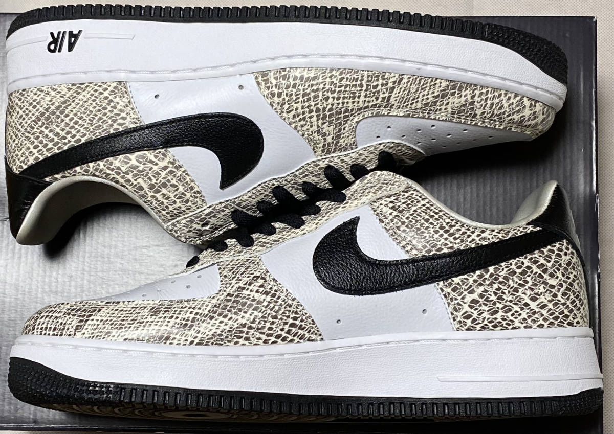 NIKE AIR FORCE 1 LOW RETRO BLACK-COCOA 白蛇 27cm 845053-104★ナイキsnakeスネークanimalココアスネークsafari蛇/ココア/エアーフォース_画像4