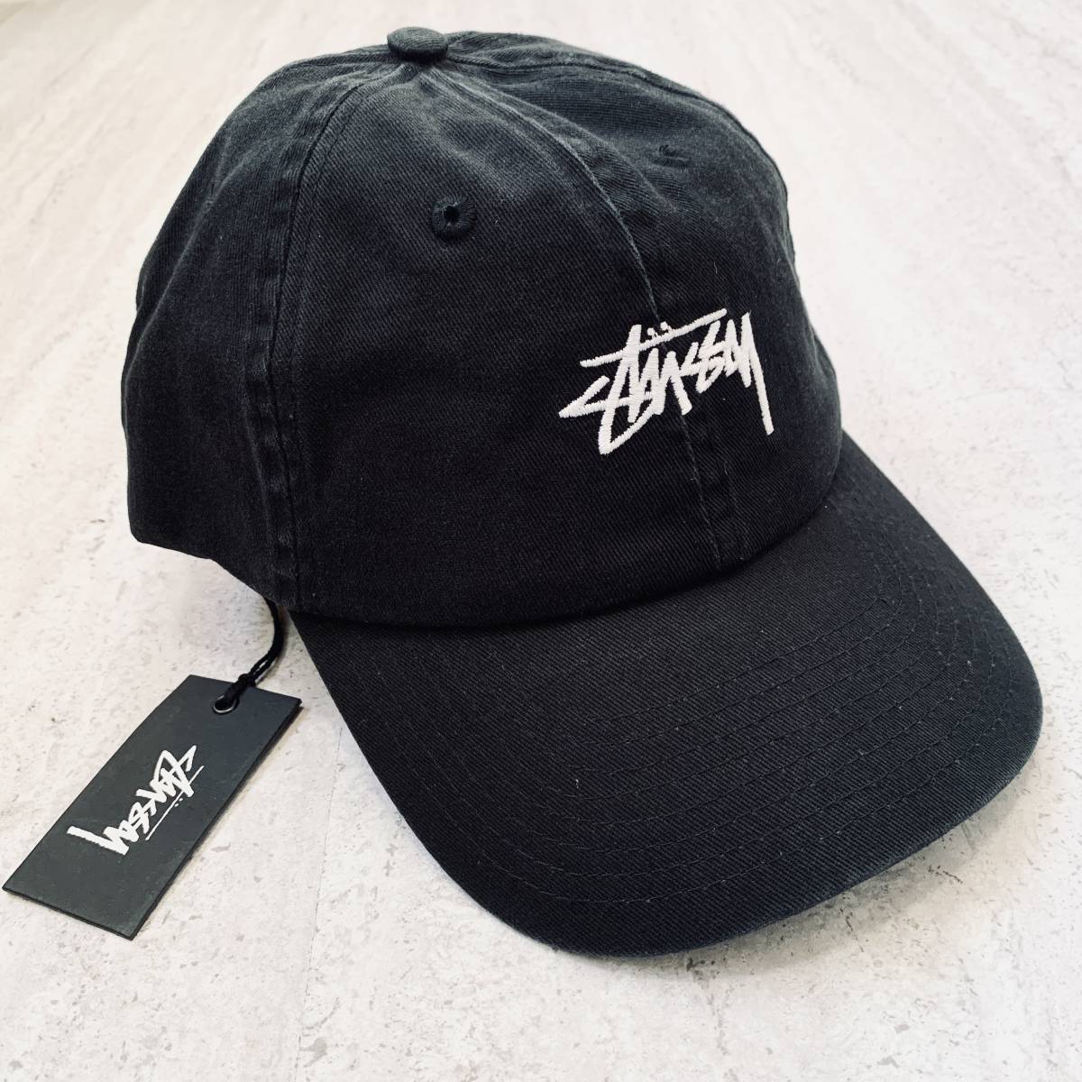 海外限定 STUSSY ステューシー ベルトバック キャップ ブラックの画像3