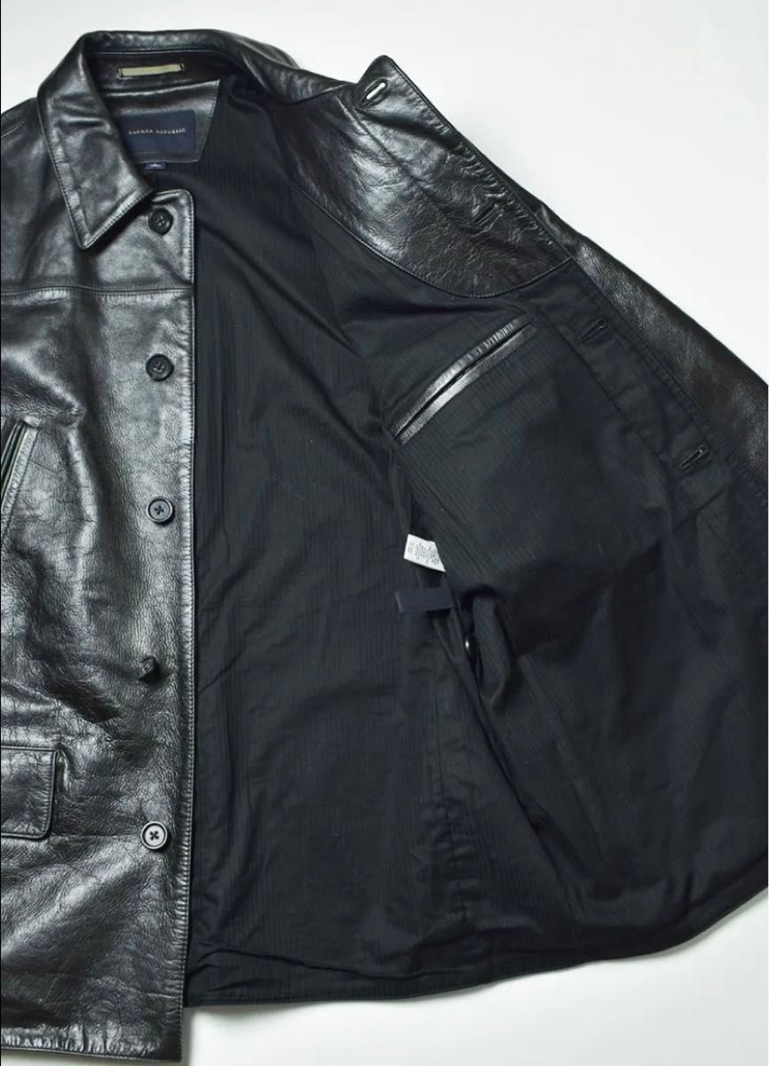 BananaRepublic レザー カーコート Leather Jacket ジャケット BananaRepublic レザー カーコート Leather Jacket ジャケット