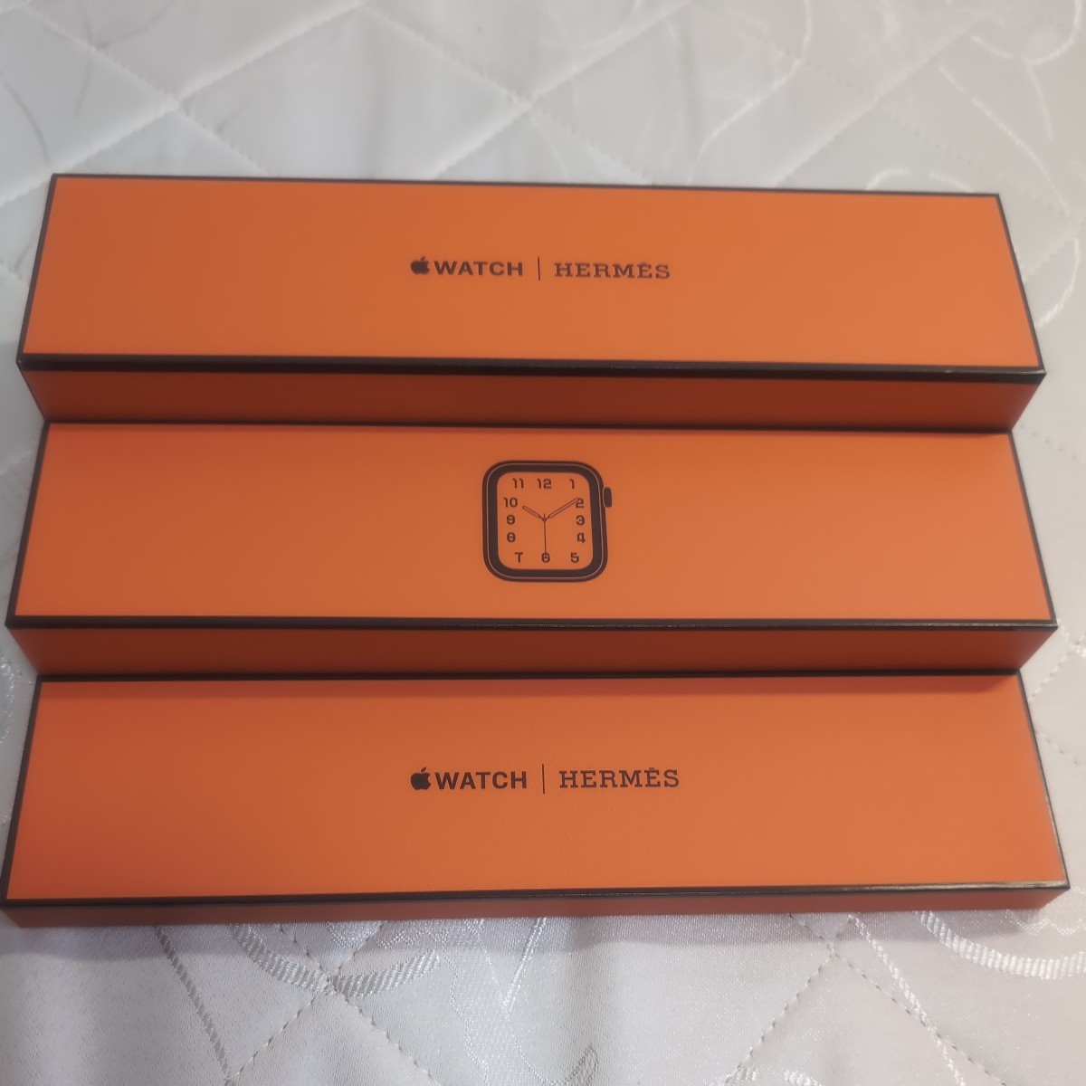 ★希少★ エルメス HERMES Apple Watch アップル ウォッチ 空箱 オレンジ ボックス 空き箱 BOX_画像4