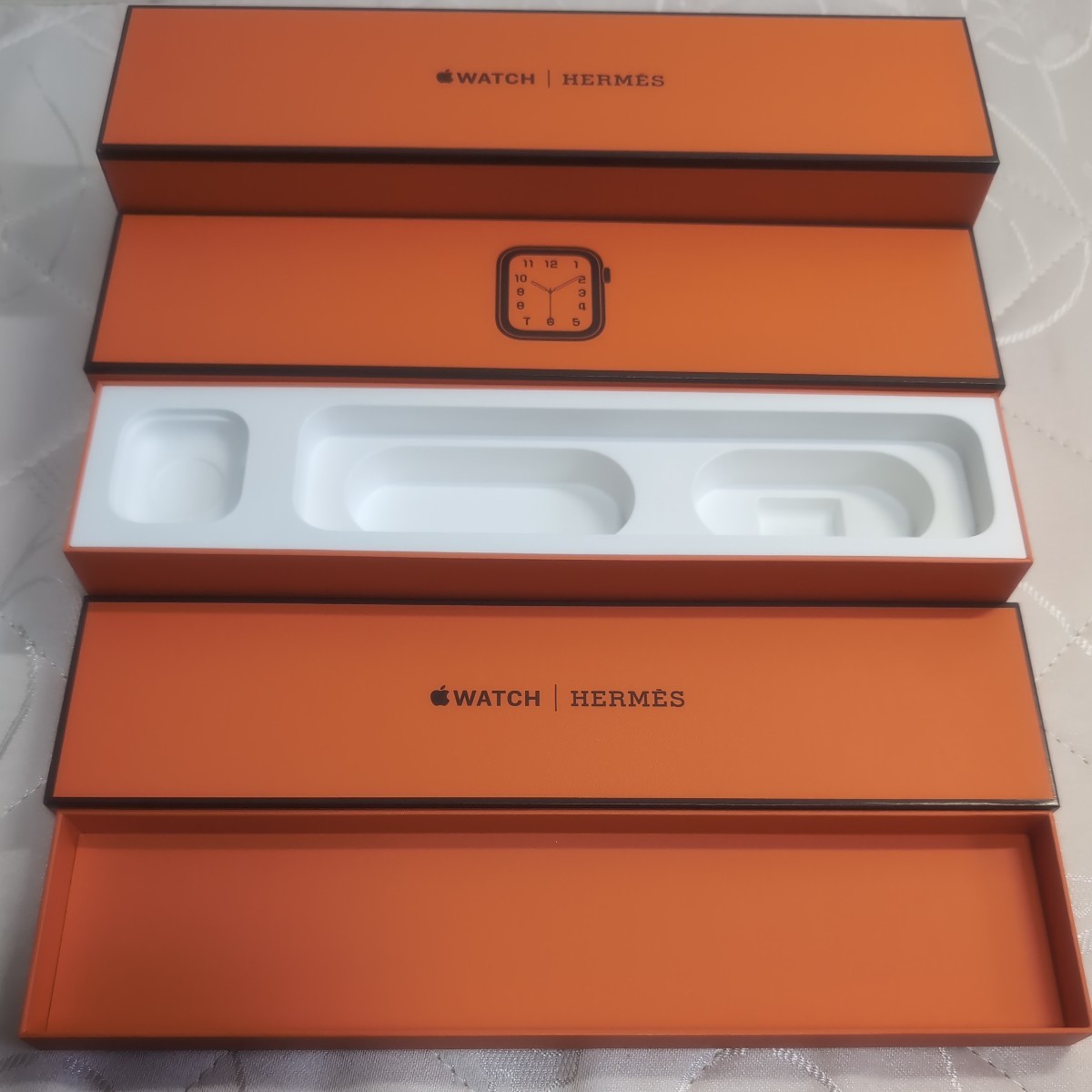 ★希少★ エルメス HERMES Apple Watch アップル ウォッチ 空箱 オレンジ ボックス 空き箱 BOX_画像5