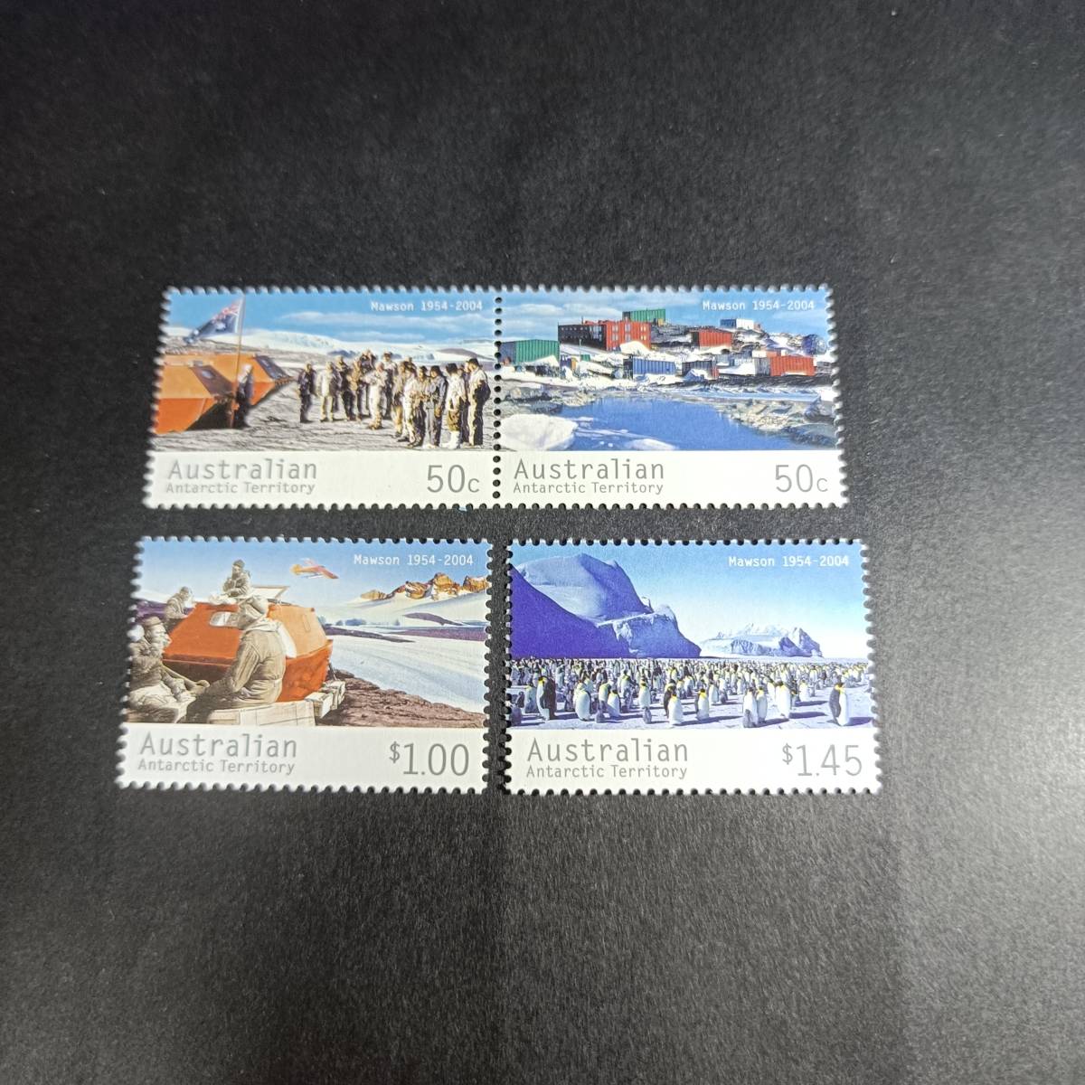 ★ オーストラリア 南極　未使用 切手　2004年　 4種完 ★状態 並以上と思います。_画像1