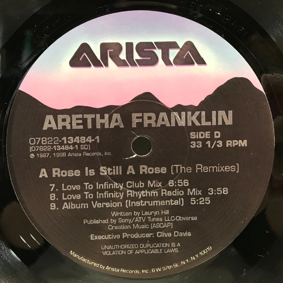 【US盤 2LP】ARETHA FRANKLIN / A Rose Is Still A Rose (The Remixes) / アレサ・フランクリン / ARISTA 07822-13484-1 ◆_画像6
