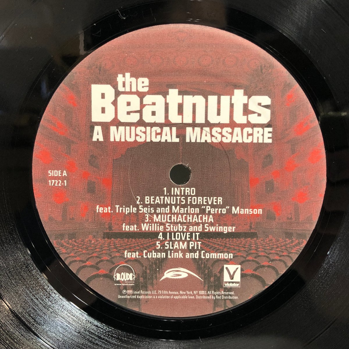 【US盤 2LP】THE BEATNUTS / A MUSICAL MASSACRE / ビートナッツ 4thAL コモン, ビッグ・パニッシャー LOUD 1722-1 ▲_画像3