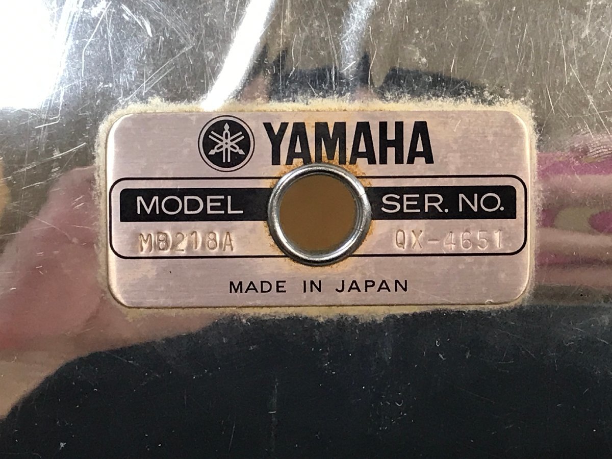 【ジャンク】YAMAHA MB218A マーチングバスドラム ヤマハ 18インチ 引き取り可 ミュートのスポンジの貼り跡あり ◆_画像2