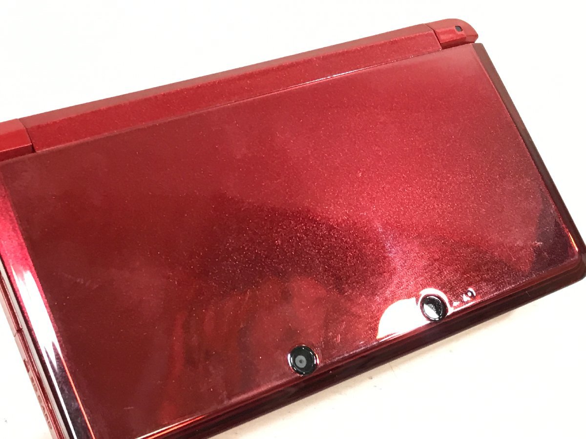 【ジャンク】 NINTENDO 3DS 本体 《電池なし》 フレアレッド 任天堂 ニンテンドー CTR-001 ◆_画像5