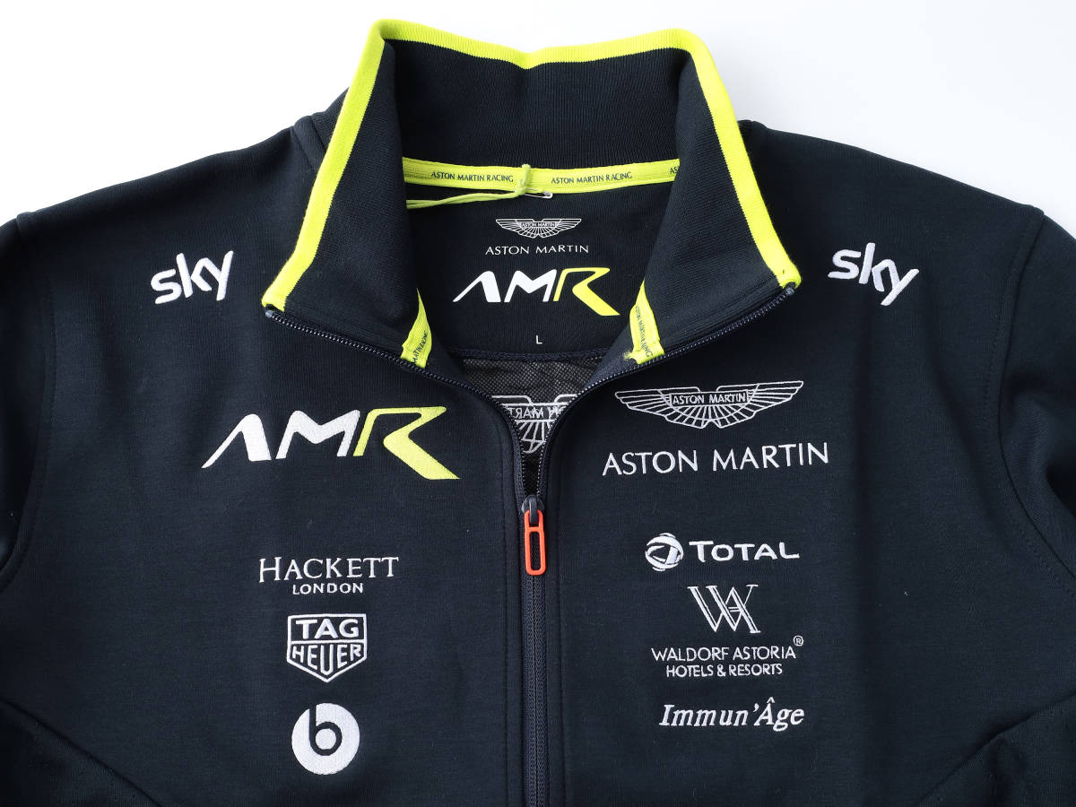 【ASTON MARTIN Racing】WECオフィシャル スウェットジャケット 紺 AMR【L】（検：WEC HACKETT LONDON アストンマーチン ヴァンテ―ジ）_画像2